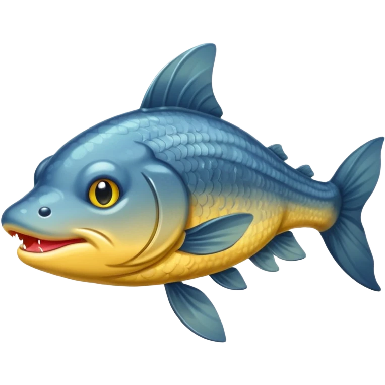 cat fish being fished emoji