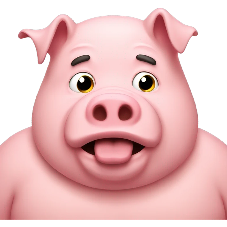 Big guy with a pig head emoji