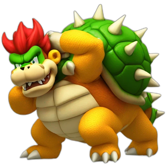 Bowser killing mario emoji