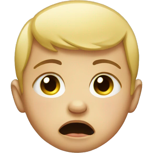 crying baby with tears emoji
