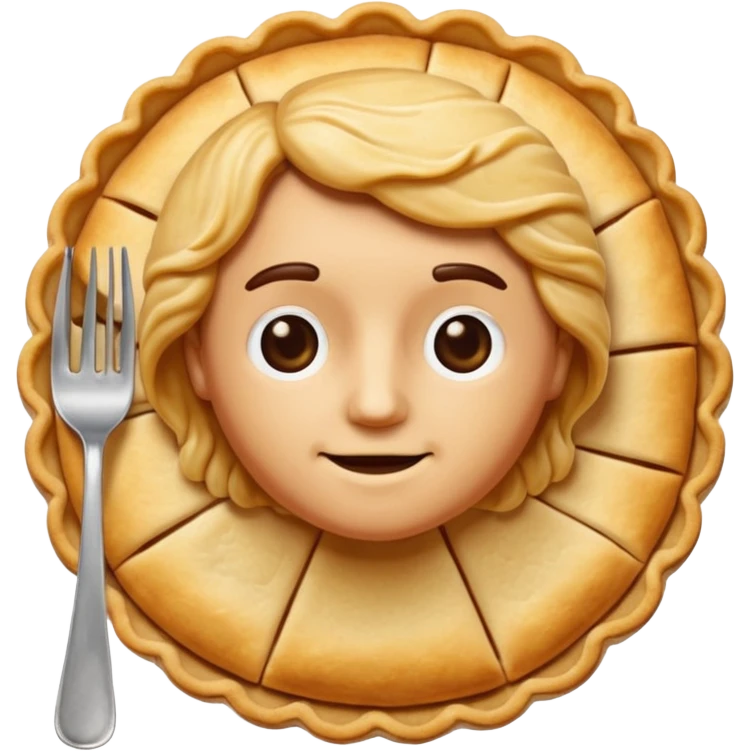 Human pie emoji