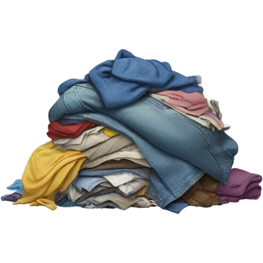 messy pile of clothes emoji
