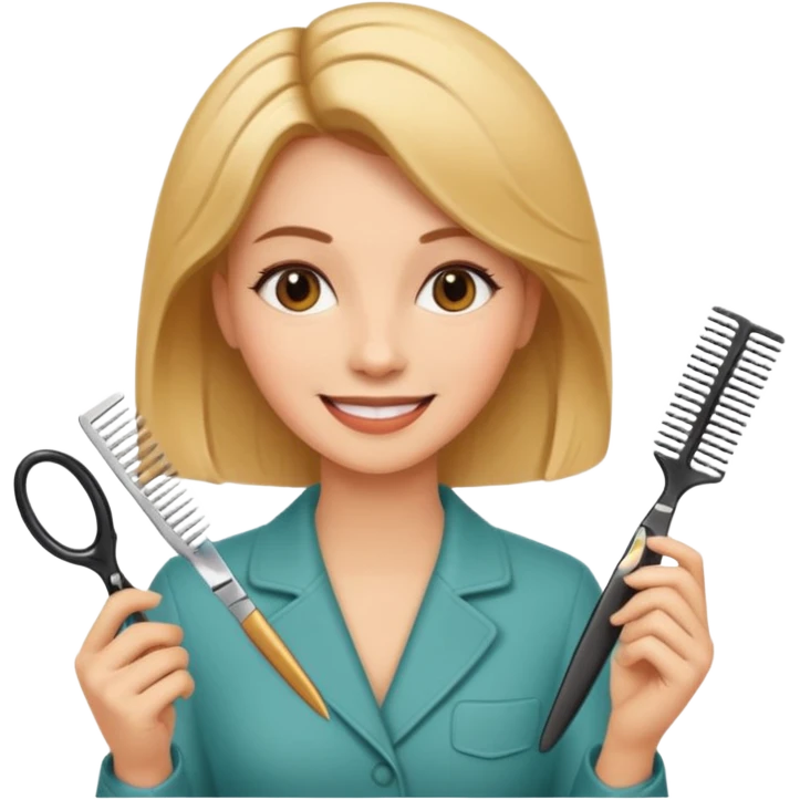 coiffeuse metier emoji