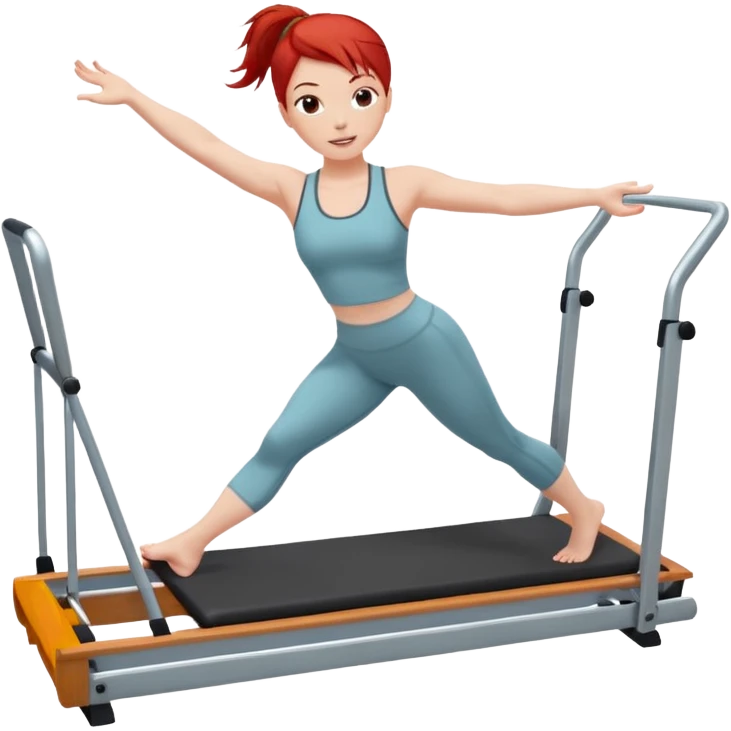 Pilates + red hair + white girl + reformer + single  emoji