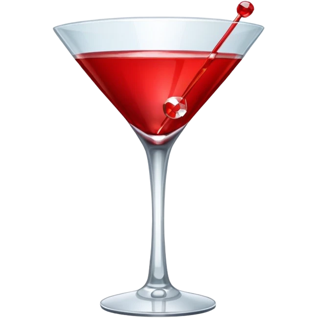 red martini glas emoji