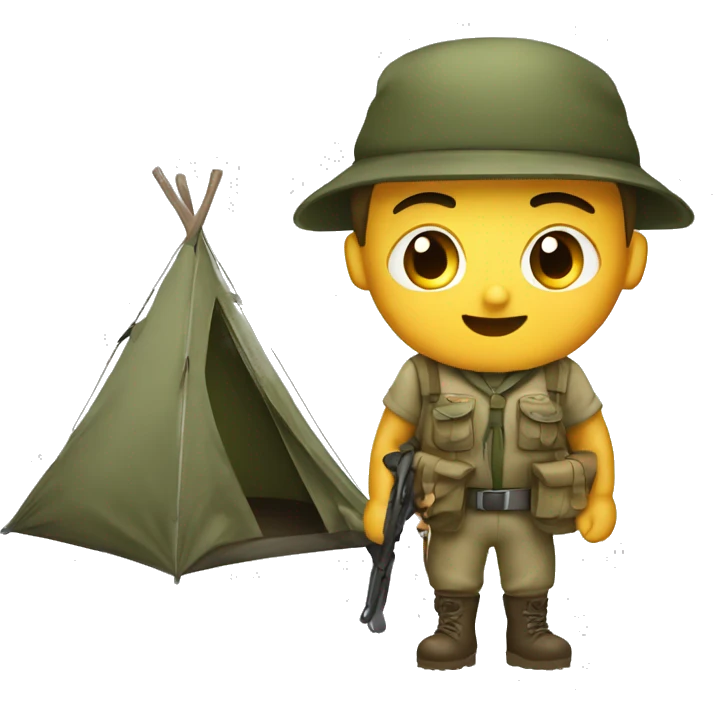 Camping exercito  emoji
