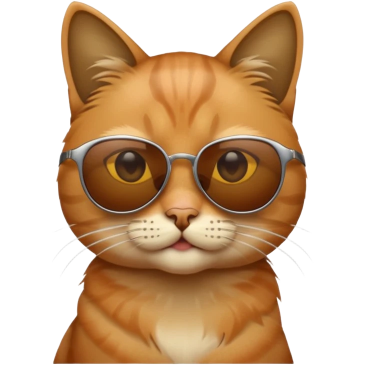 Cat wearing sunglasses emoji