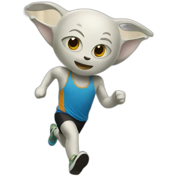 grogu running a marathon emoji