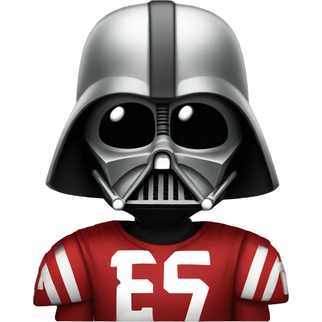 Darth Vader in 49ers uniform emoji