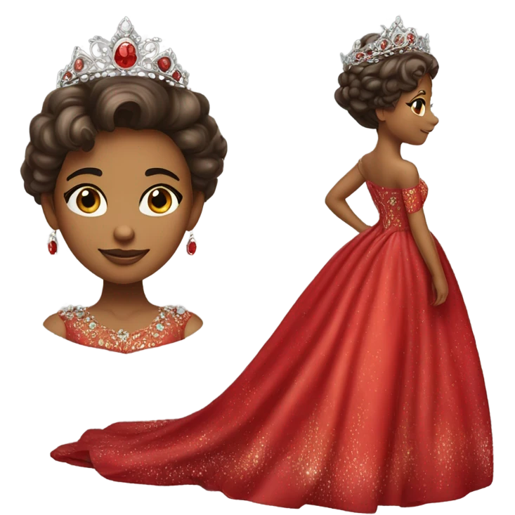 Princess red emoji