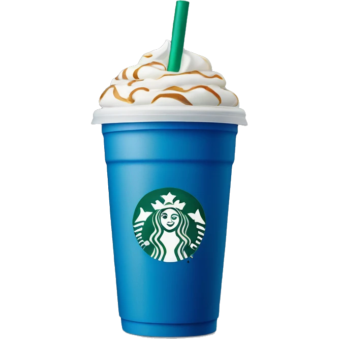 starbucks blue drink emoji