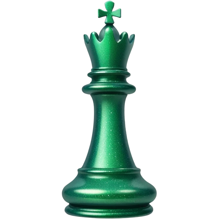 green glitter chess piece rook emoji
