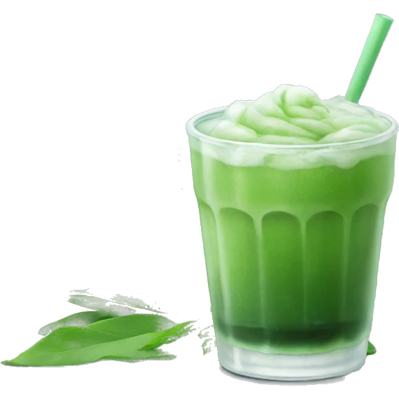 Iced matcha  emoji
