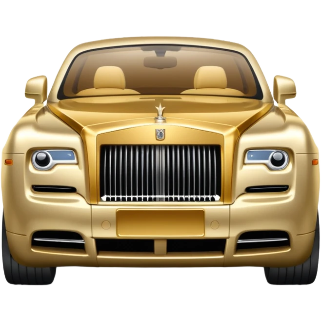 Gold Rolls Royce  emoji