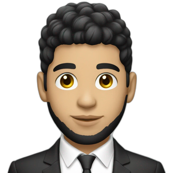 anuel dressed in a suit emoji