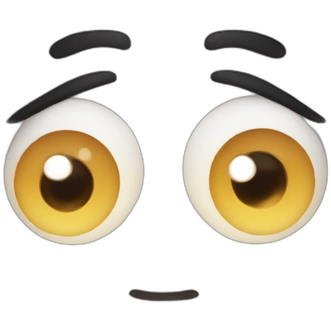 manga eyes looking up in wonder emoji