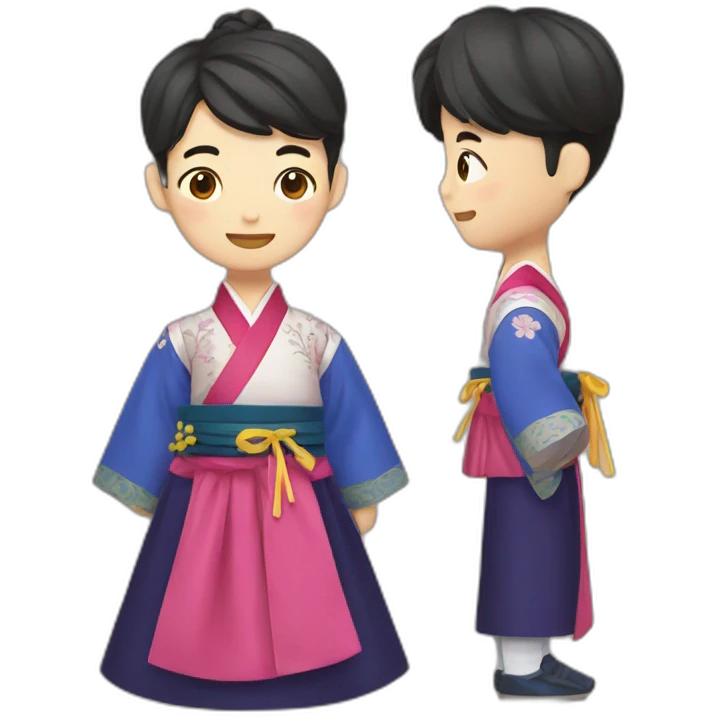 Hanbok men emoji
