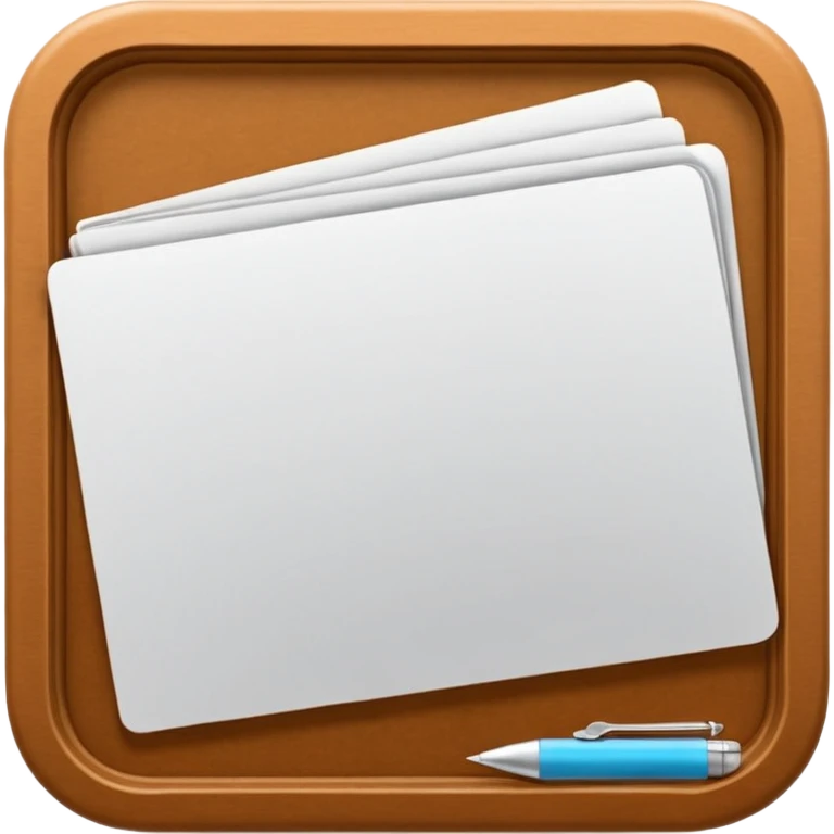 Картонная папка со списком выполненных дел emoji