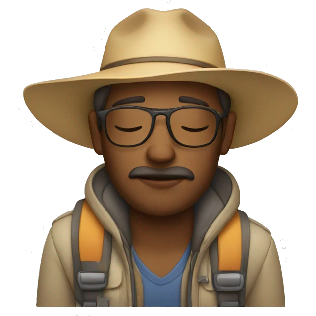tourist sleepy emoji