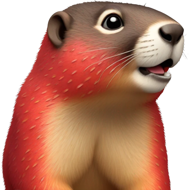 Strawberry marmot  emoji