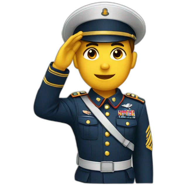 saluting soldier emoji