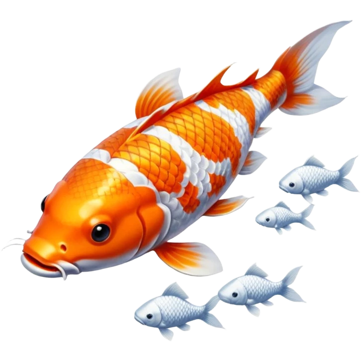 koi fish swimming emoji