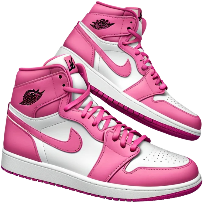 ultra realistic pink jordan 1 emoji