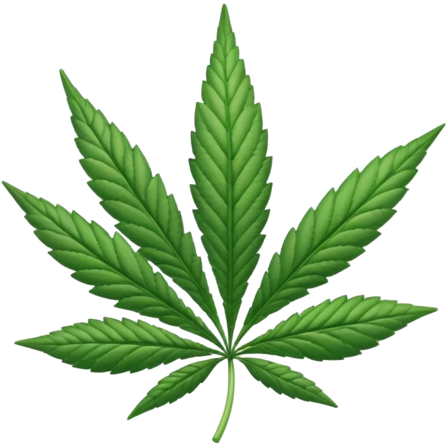 white marijuana icon emoji