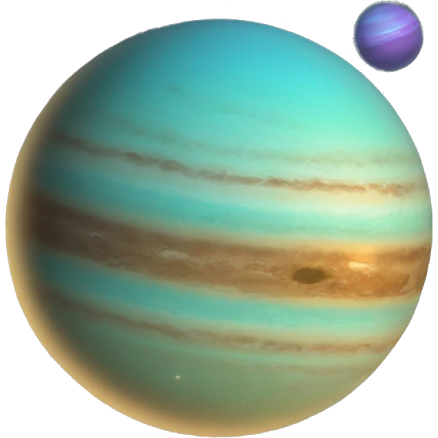uranus planet with ring emoji