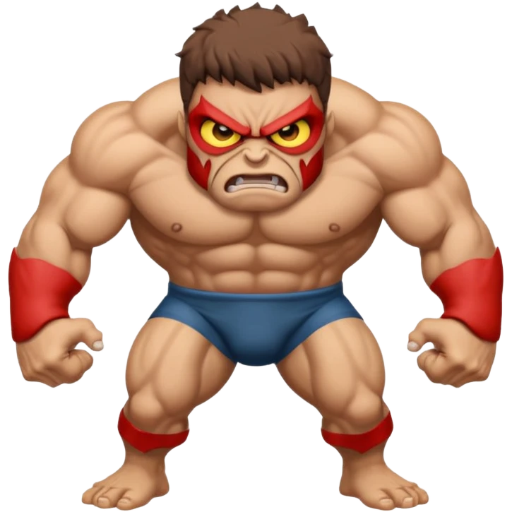 fullbody giant one-eye cyclops, angry emoji