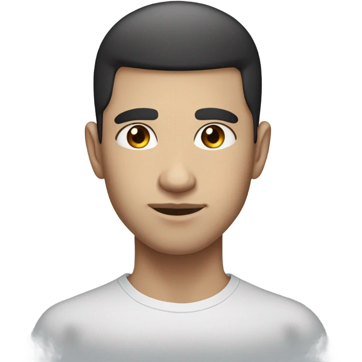 Male model, hollow cheeks, piercing expression, dark thick lowset eyes, compact blue eyes, dark hair, white skin, prominent cheekbones emoji