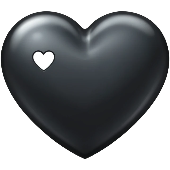 black heart emoji