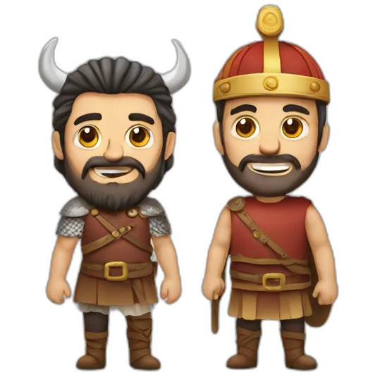 Vikingo and burguer emoji