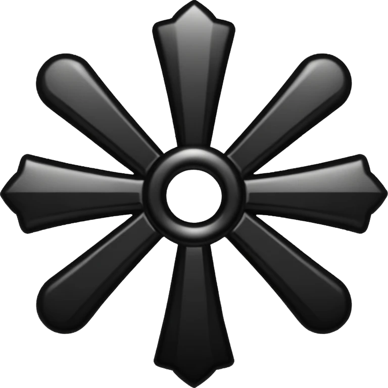 Le logo d'Indochine une genre de croix noire  emoji