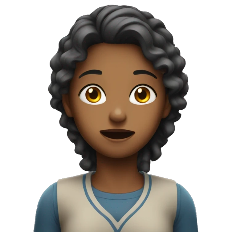 A girl Shock emoji