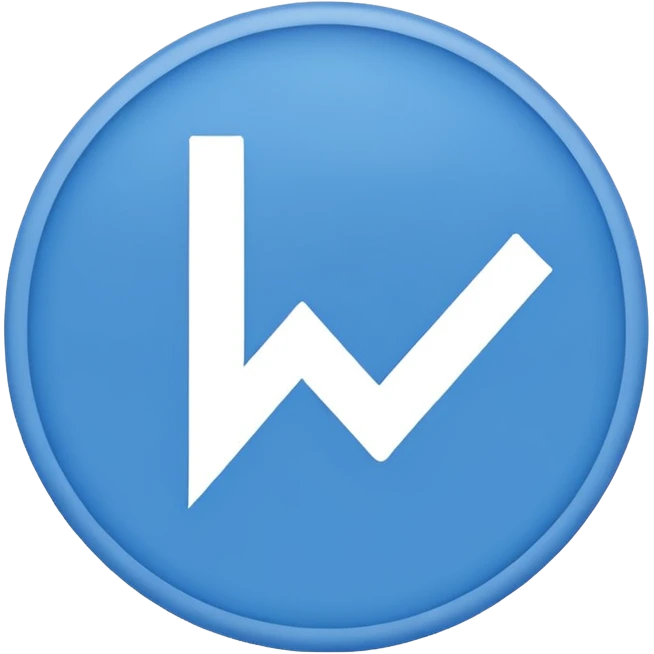 Blue circle  with a whitw check mark in the cenfer  emoji