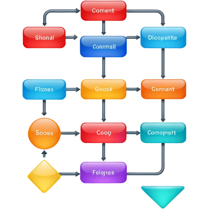 A simple shiny flowchart emoji