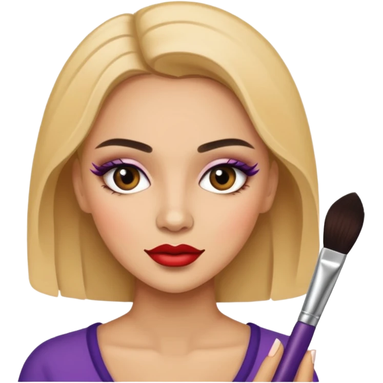 Mujer maquilladora emoji