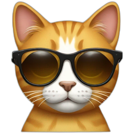 Cat with sunglasses emoji