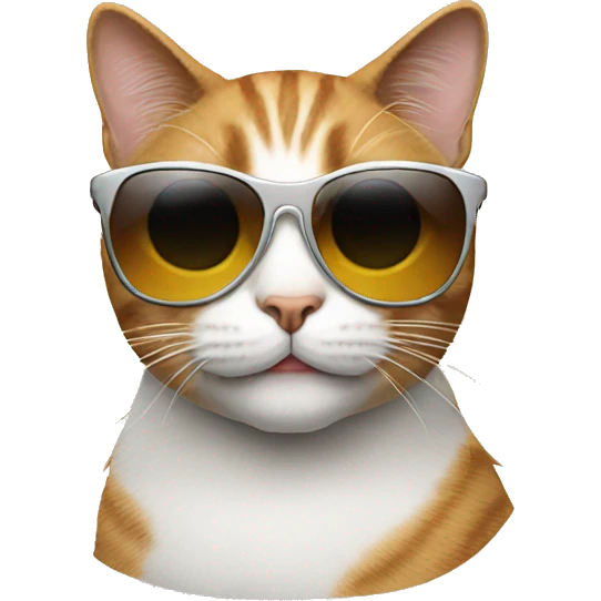 Cat with sunglasses emoji