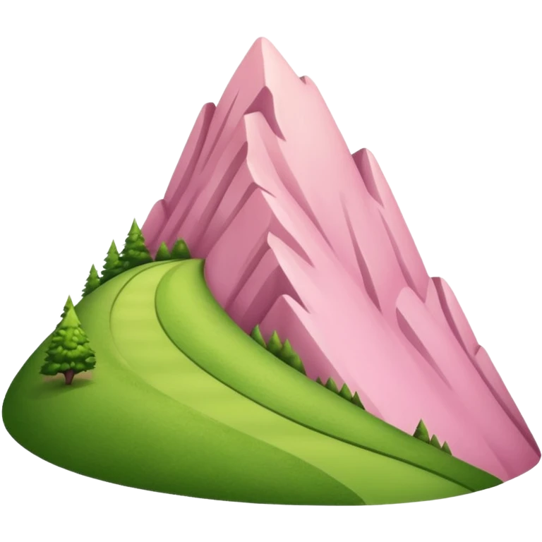pink high hill emoji