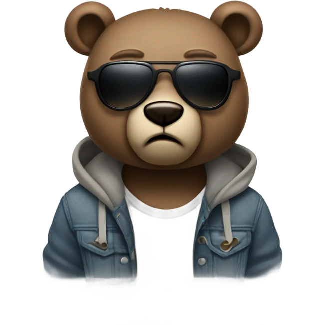 kanye west mascot bear emoji