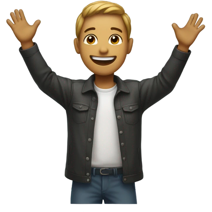 Open arms emoji