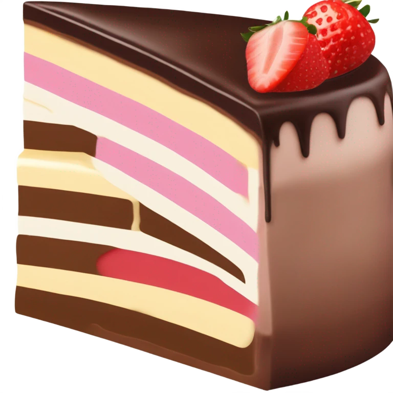 Neapolitan cake slice emoji