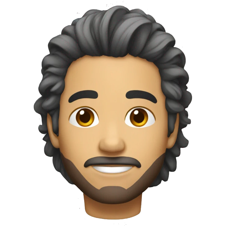 Chico blanco cabello corto emoji