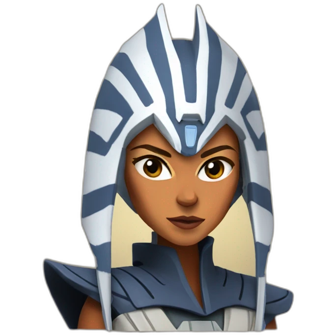 Ahsoka Tano using the Force emoji