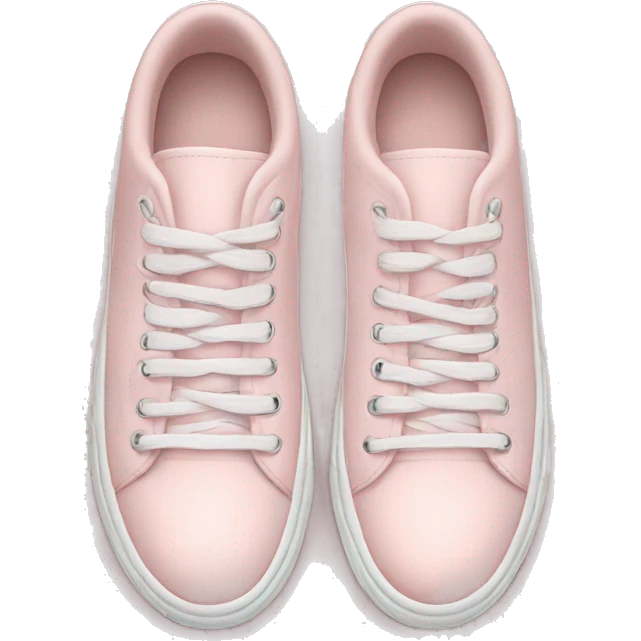 Pale pink sneakers emoji