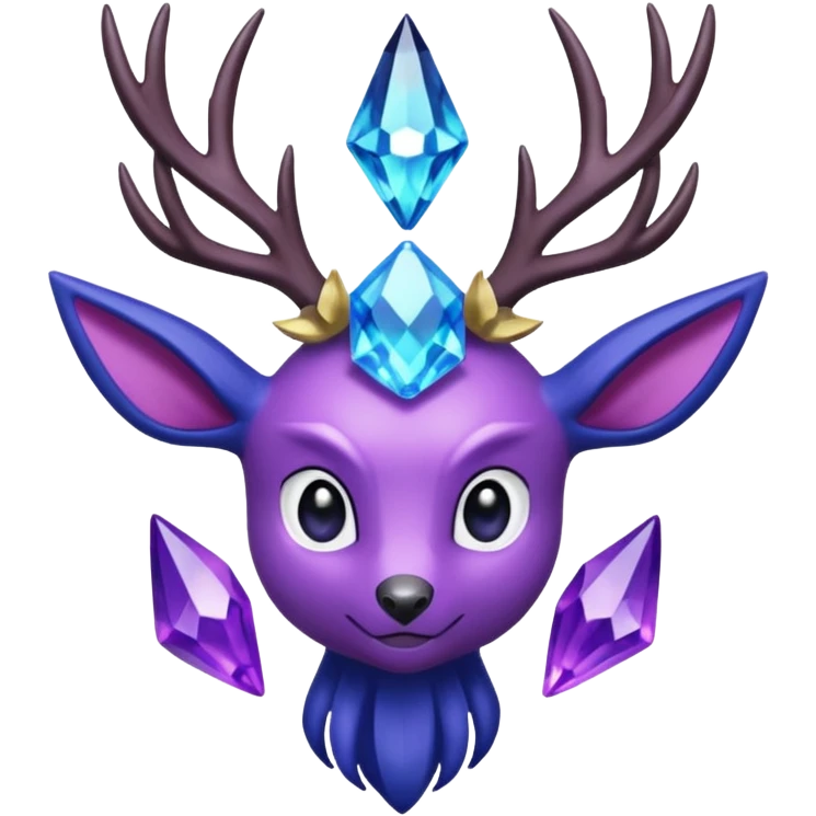 Pokemon legendary cian and purple crystal xerneas emoji