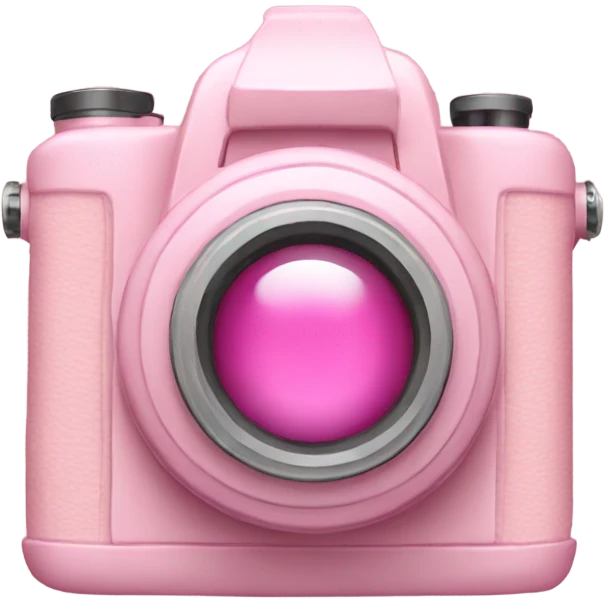 Pastel pink camera emoji