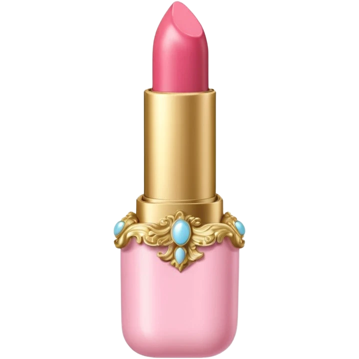 vintage rococo pale pink inflatable puffy lipstick emoji